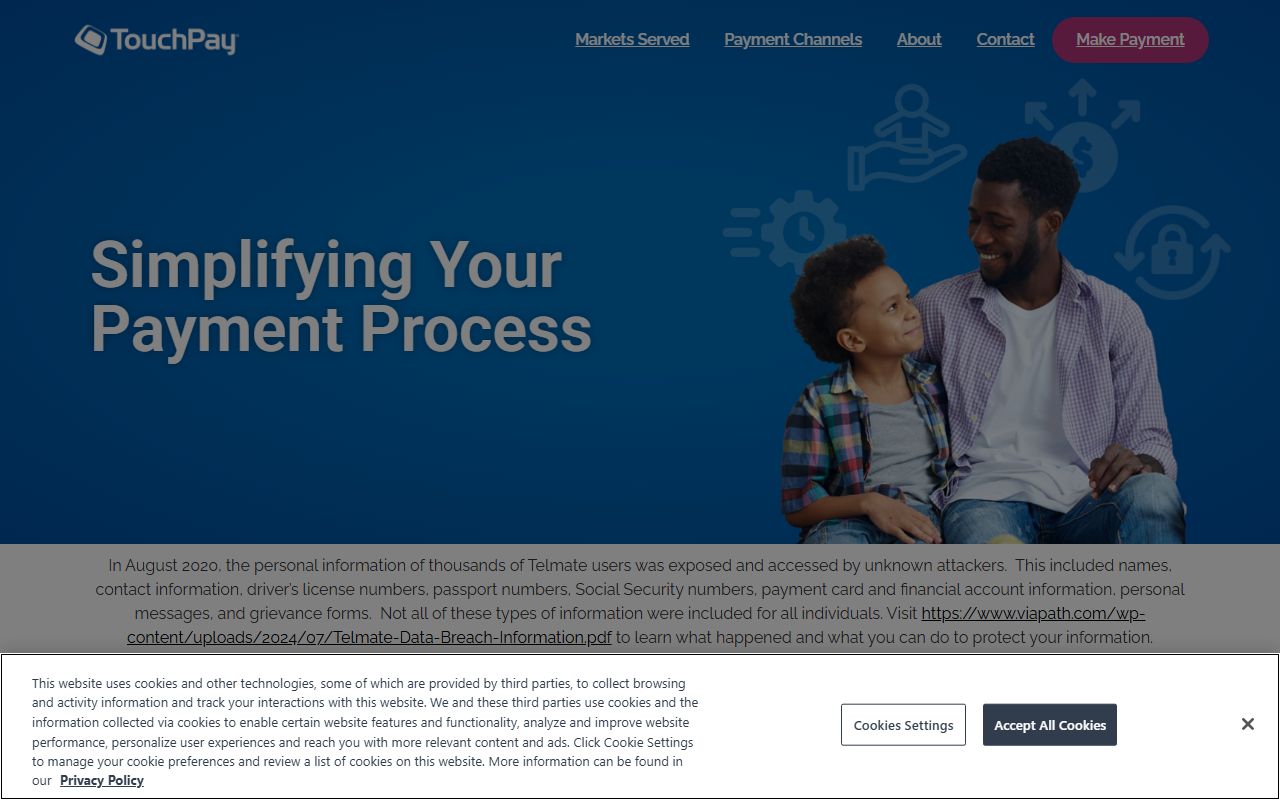 TouchPay system for Baltimore County inmate population commissary deposits